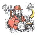 seaman engineer tattoo design idea