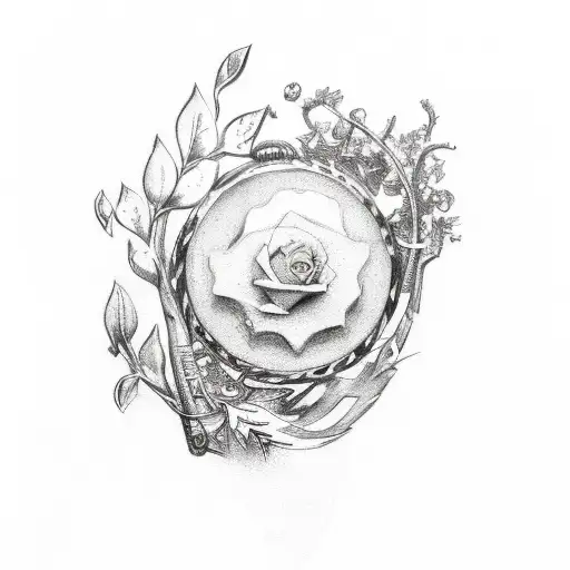 laurel wreath tattoo design idea
