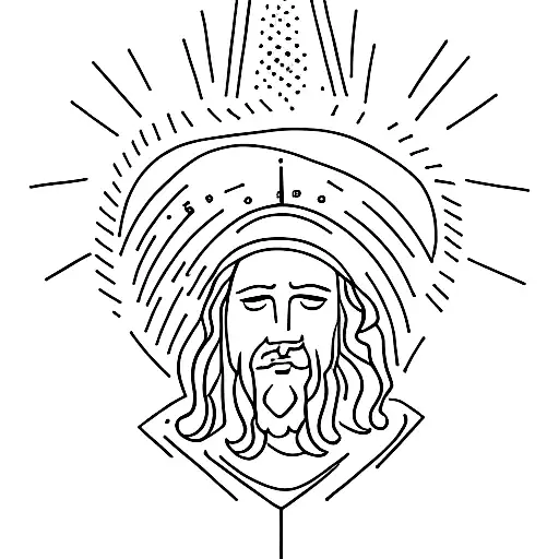 Jesus in braille tattoo design idea