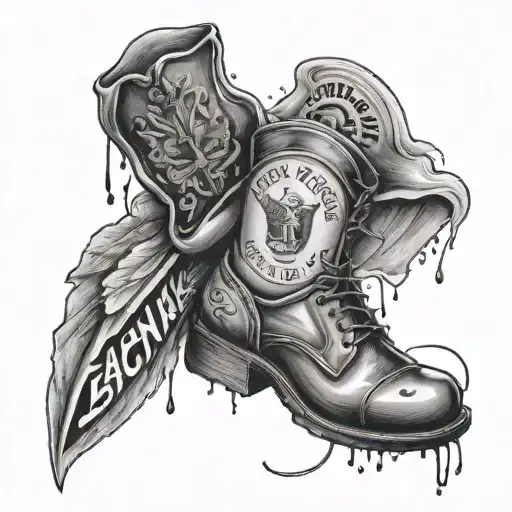Tattoo in memory of my daddy. 11-14-23, he loved rock and roll, he loved the saying “something in the milk ain’t clean”  tattoo design idea