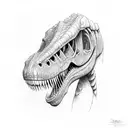 trex tattoo design idea