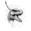 trex tattoo design idea