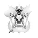 dullahan automaton tattoo design idea