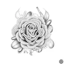 crochet tattoo design idea