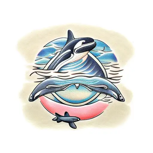 orca whale chest tattoo tattoo design idea