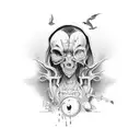 Bad liar tattoo design idea