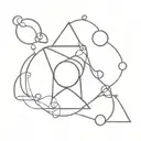 air, water, earth, fire alchemy symbols tattoo design idea