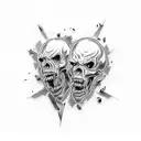 zombie  tattoo design idea