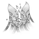 three little waves  tattoo design idea