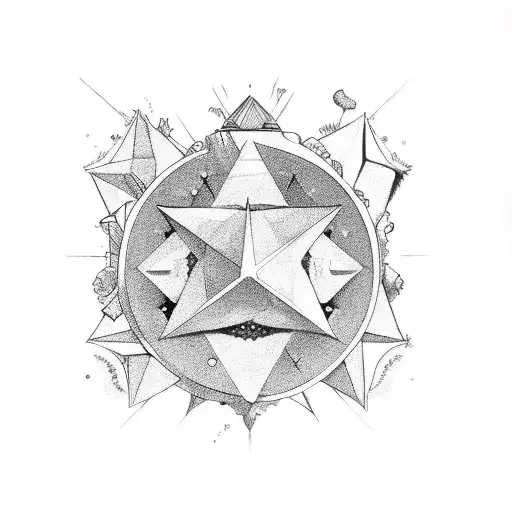 estrellas con huella de bebe tattoo design idea