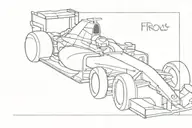 formula 1 car tattoo design idea