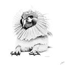 Guiitar shape with Ecuador's landscapes tattoo design idea