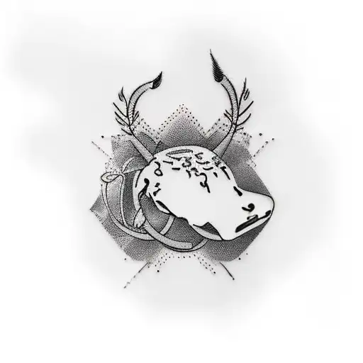 create a minimalistic and realistic design of a tattoo in memory of my late father named asher (like the tribe)  tattoo design idea