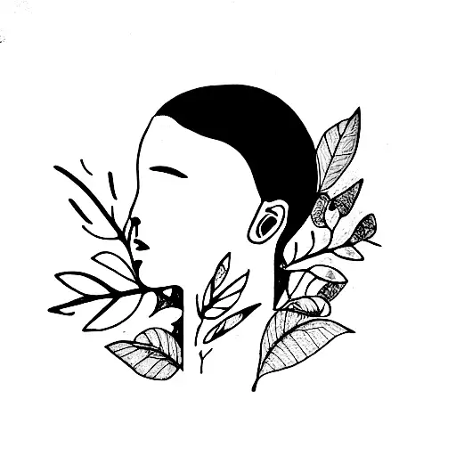 You watch yourself in fragments, amongst the leaves, And you conclude that you never were much more Than a reflection in tattoo design idea