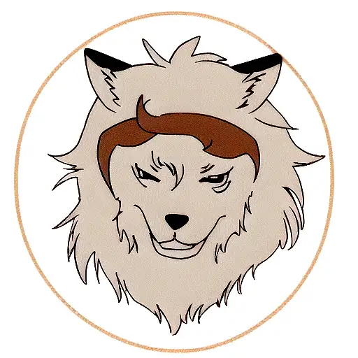 aries with alpha Wolf  tattoo design idea