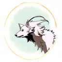 aries with alpha Wolf  tattoo design idea