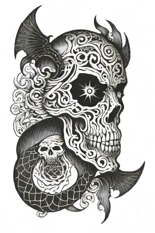 fear no man tattoo design idea