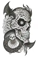 fear no man tattoo design idea