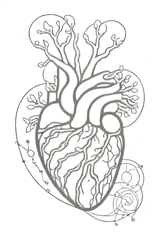 Heart Brain Connection   tattoo design idea