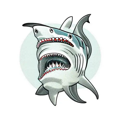 shark octopus turtle tattoo design idea