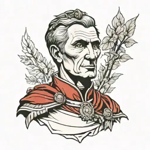julius caesar tattoo design idea
