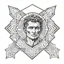 julius caesar tattoo design idea