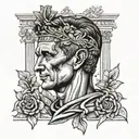 julius caesar tattoo design idea