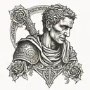 julius caesar tattoo design idea