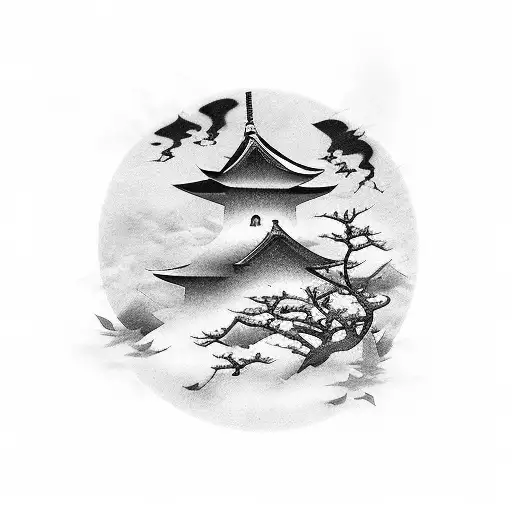 A tattoo design that represents friendship and the beauty of Japan tattoo design idea