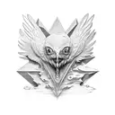 Archaeopteryx Fossil simple  tattoo design idea