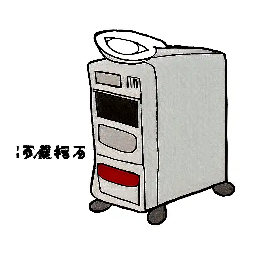 cartoon with computer tattoo design idea