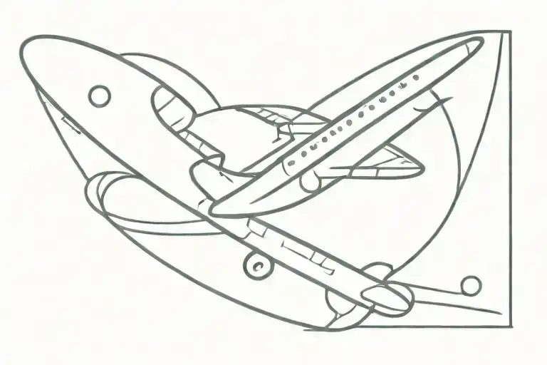 plane faith heart faith tattoo design idea