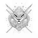 preppy tattoo design idea