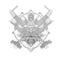 Samurai tattoo design idea