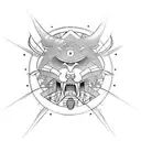 Samurai tattoo design idea