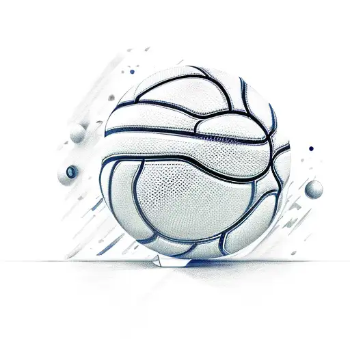 A basketball player dribbling a juice box instead of a ball tattoo design idea