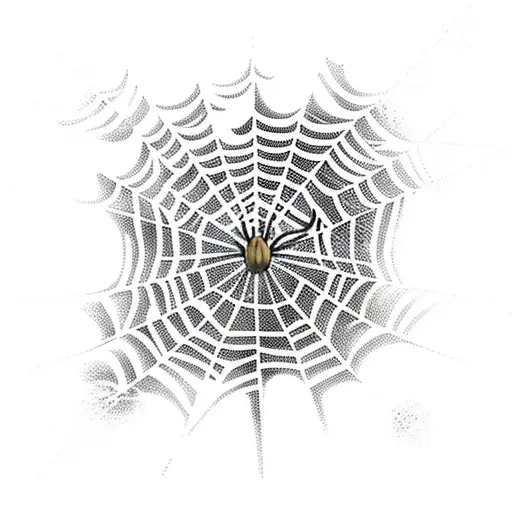 Spider Web tattoo design idea