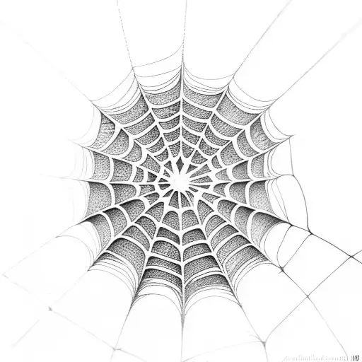 Spider Web tattoo design idea