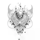 stern und herz tattoo design idea