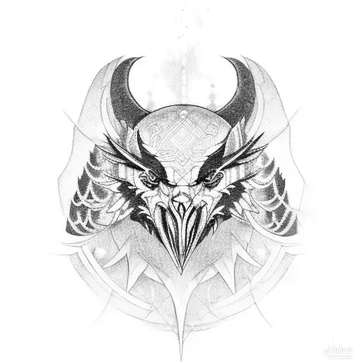 kaizen + odin's ravens tattoo design idea