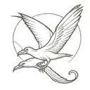 frigate bird tattoo design idea