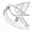 frigate bird tattoo design idea