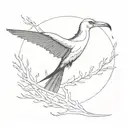 frigate bird tattoo design idea
