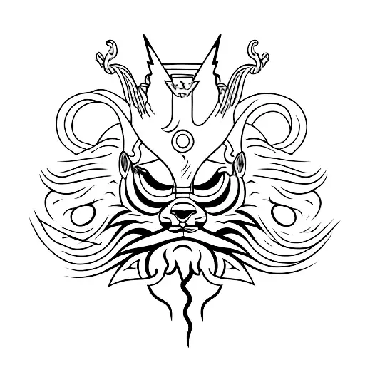 lightning Zeus  tattoo design idea