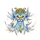 lightning Zeus  tattoo design idea