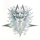 lightning Zeus  tattoo design idea