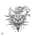 lightning Zeus  tattoo design idea