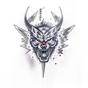 lightning Zeus  tattoo design idea