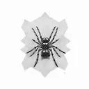 black widow spider tattoo design idea