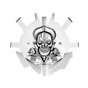 intelligence and strength tattoo design idea